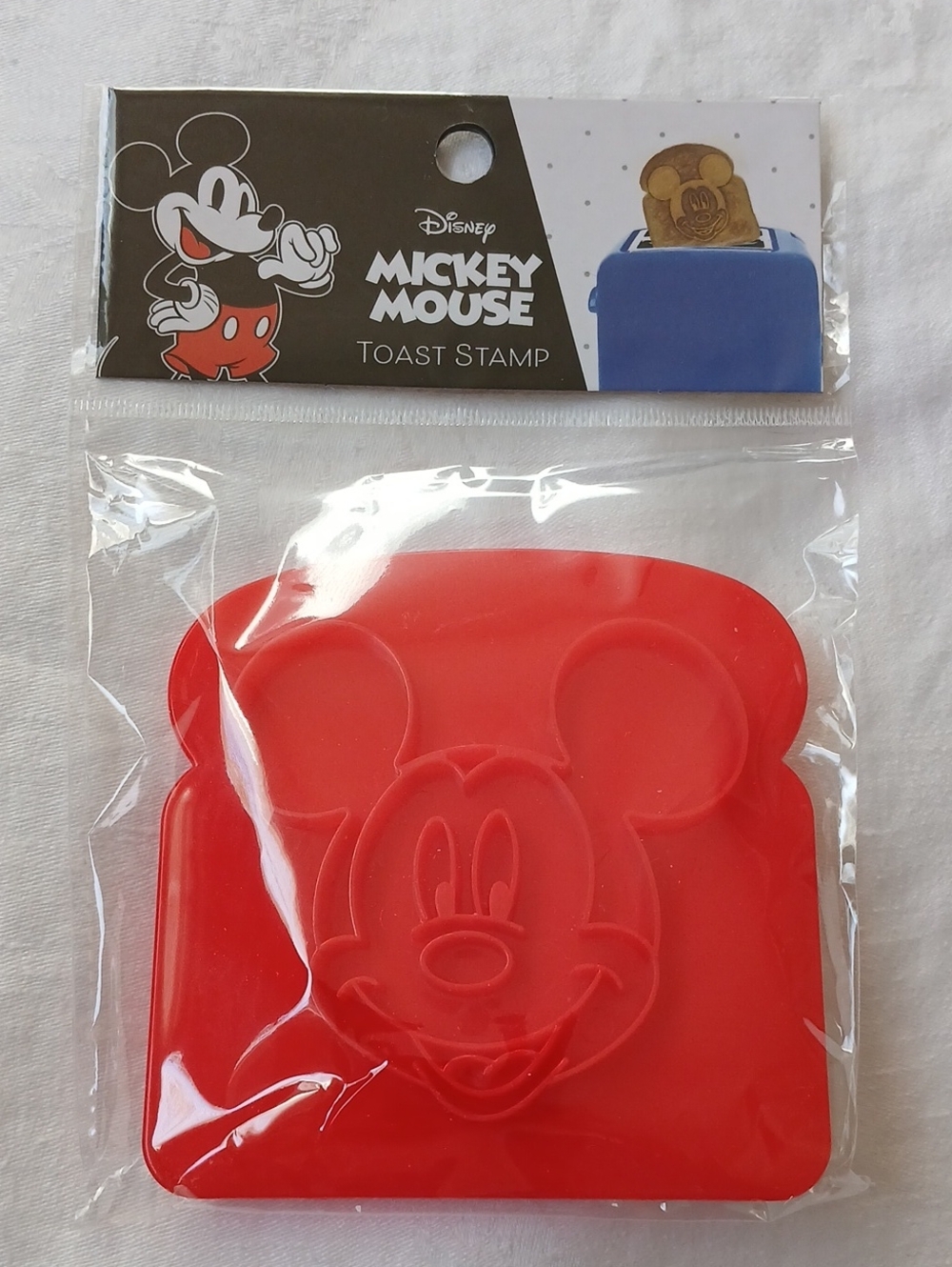 Disney Mickey Mouse Toast Stamp Red New